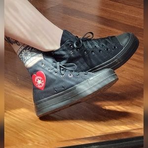 Black Custom Converse